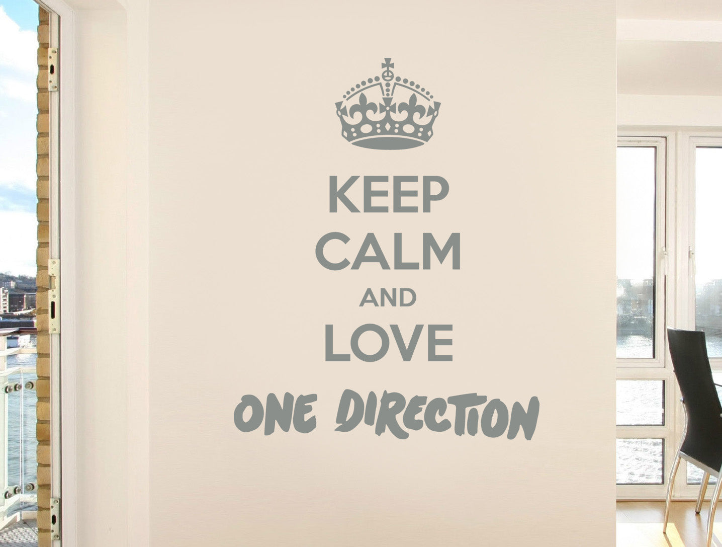 KEEP CALM AND LOVE Inspirational Quotes Wall Sticker Decal SQ86