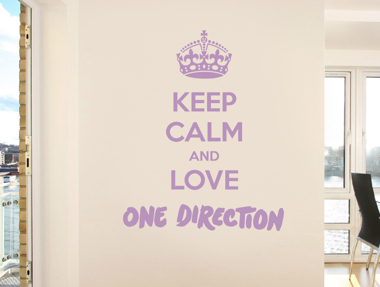 KEEP CALM AND LOVE Inspirational Quotes Wall Sticker Decal SQ86