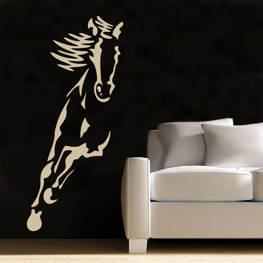 RIDING HORSE Wall Sticker Decal Stencil Silhouette SST010