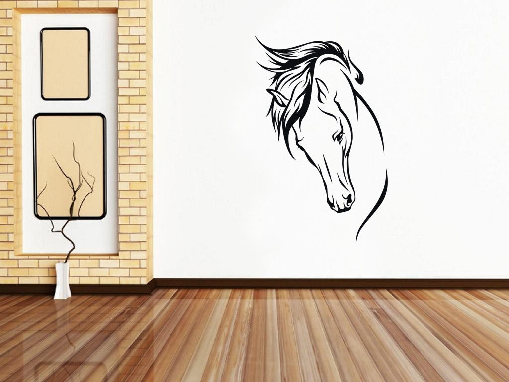 NOBLE HORSE Wall Sticker Decal Stencil Silhouette SST011