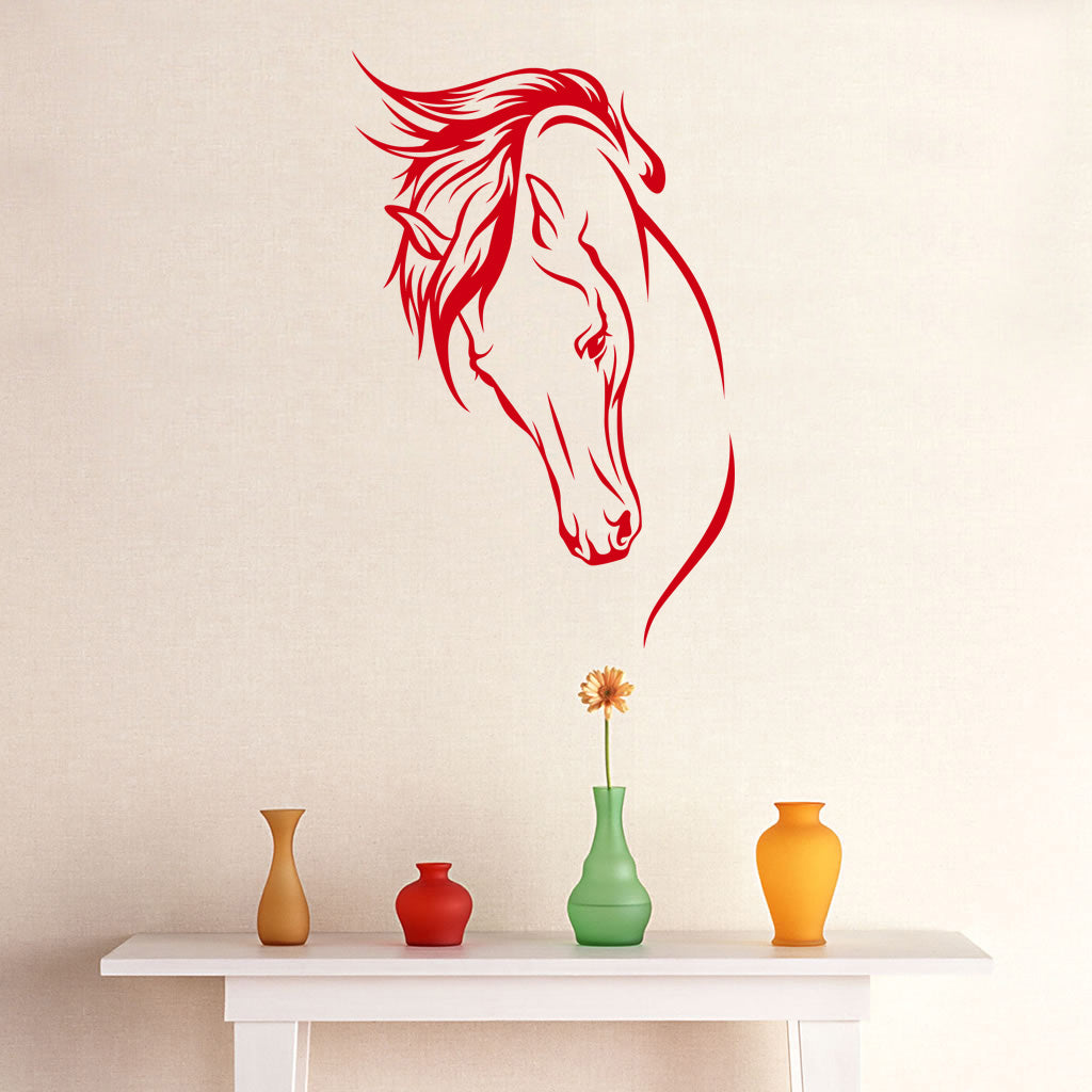 NOBLE HORSE Wall Sticker Decal Stencil Silhouette SST011