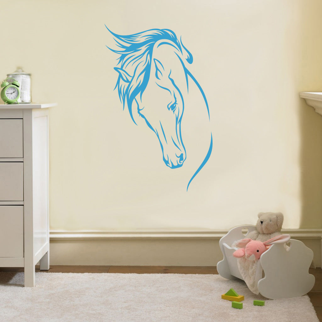 NOBLE HORSE Wall Sticker Decal Stencil Silhouette SST011