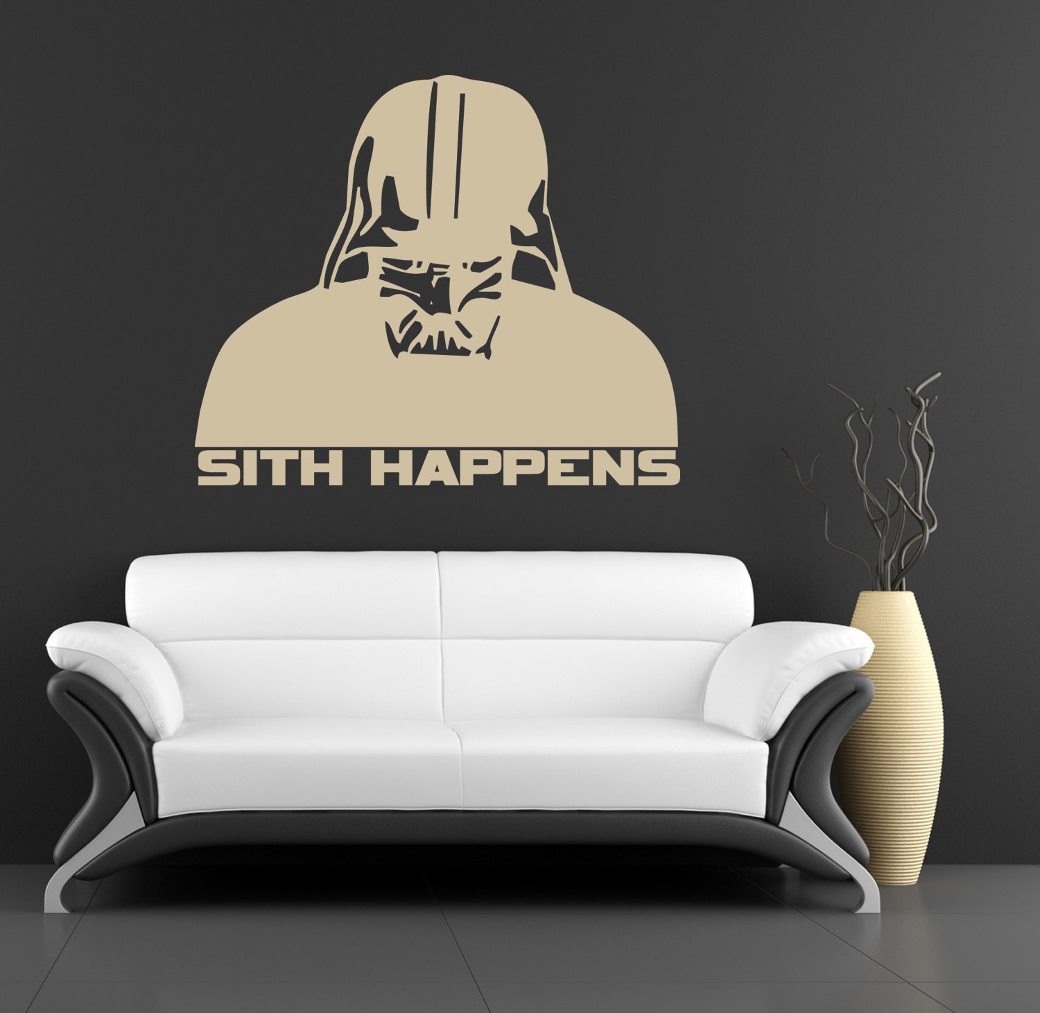 Star Wars Sith arrive Sticker mural autocollant pochoir Silhouette SST017