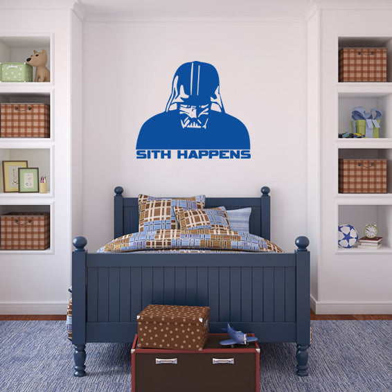 Star Wars Sith arrive Sticker mural autocollant pochoir Silhouette SST017