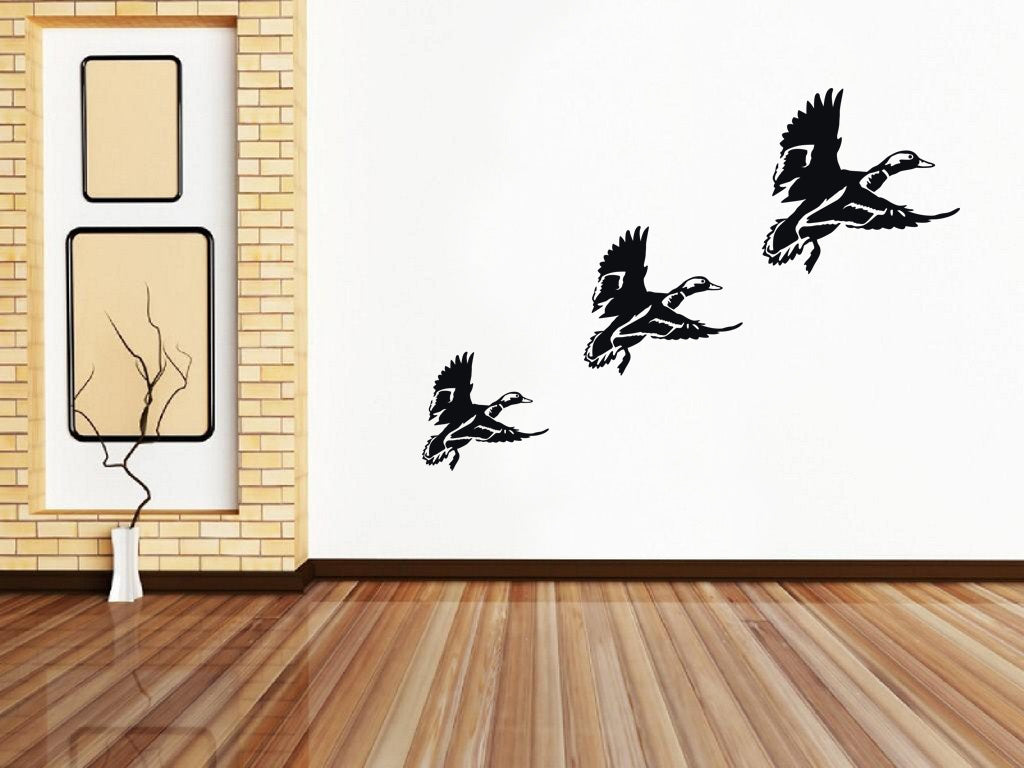 FLYING DUCKS Wall Sticker Decal Stencil Silhouette SST024
