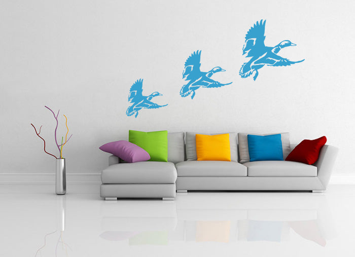 FLYING DUCKS Wall Sticker Decal Stencil Silhouette SST024