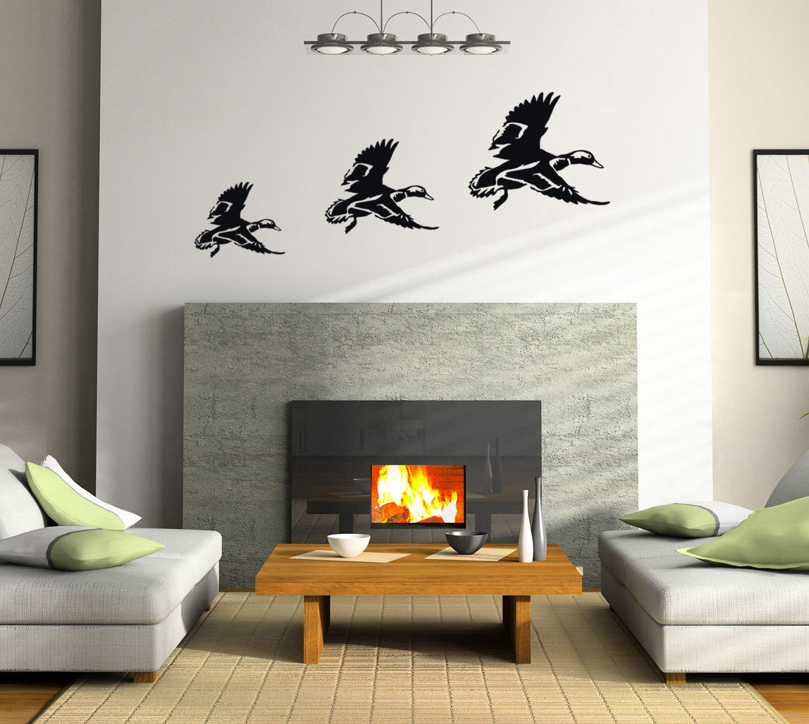 FLYING DUCKS Wall Sticker Decal Stencil Silhouette SST024