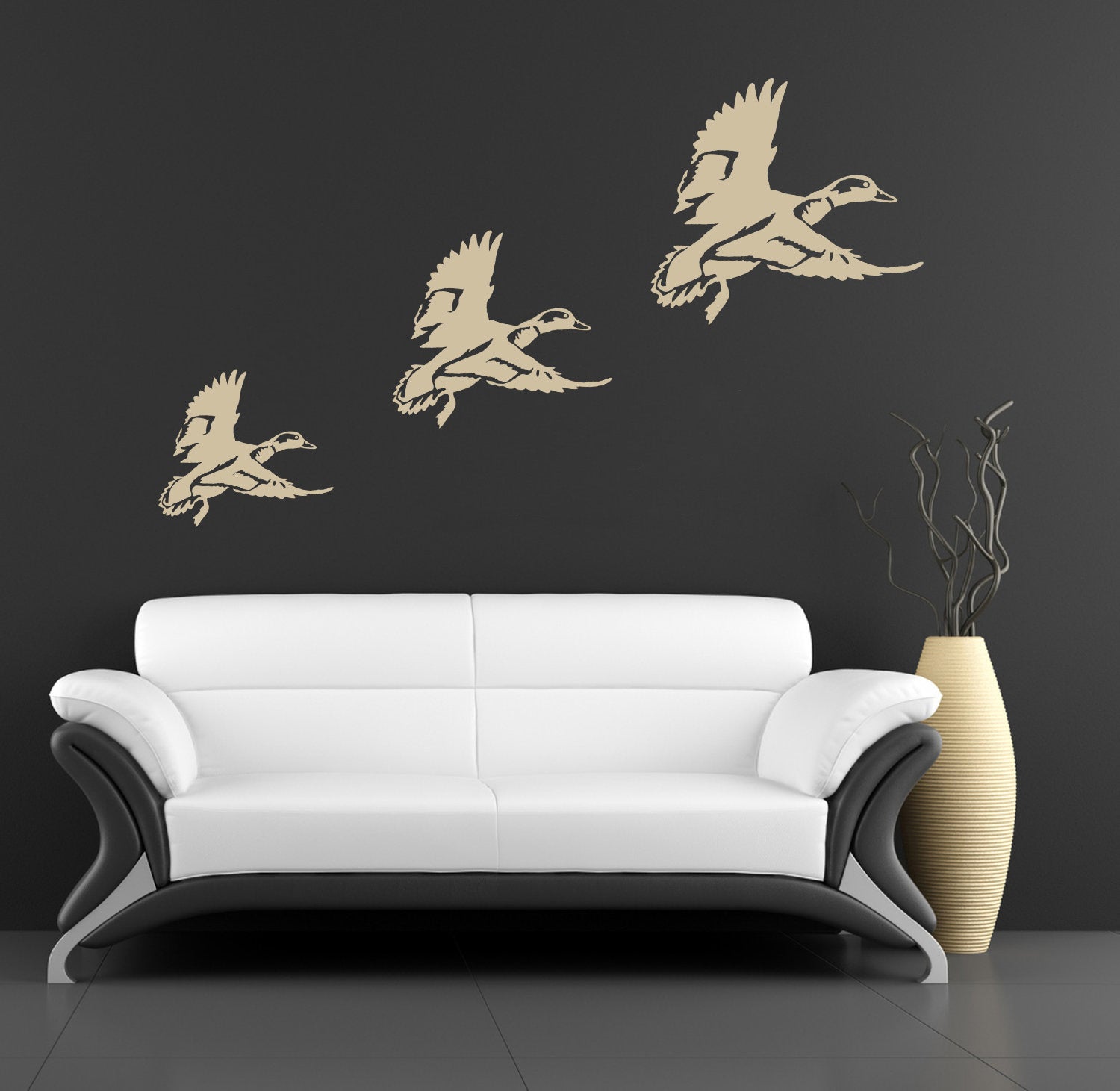 FLYING DUCKS Wall Sticker Decal Stencil Silhouette SST024