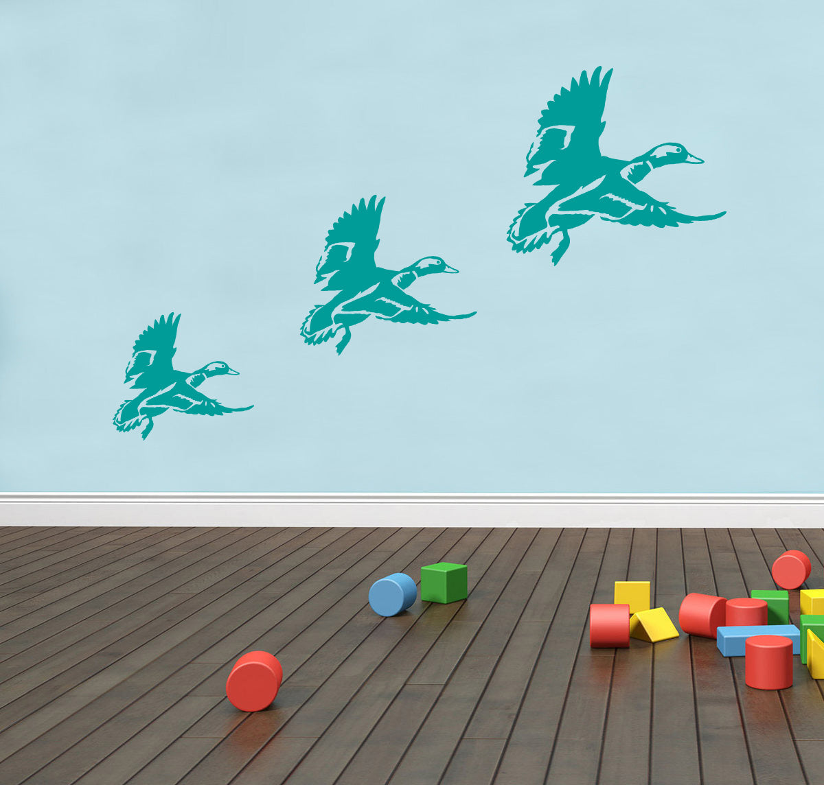 FLYING DUCKS Wall Sticker Decal Stencil Silhouette SST024