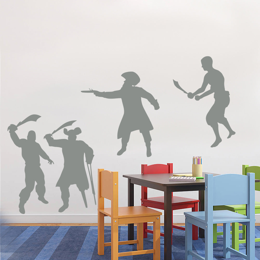 PIRATES Wall Sticker Decal Stencil Silhouette SST027