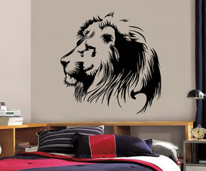 Lion Head Wall Sticker Decal Stencil Silhouette ST114