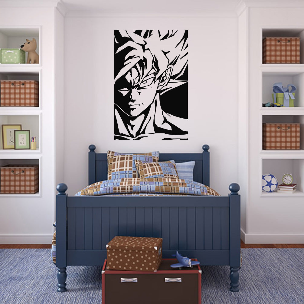 Son Goku Wall Sticker Decal Stencil Silhouette ST118