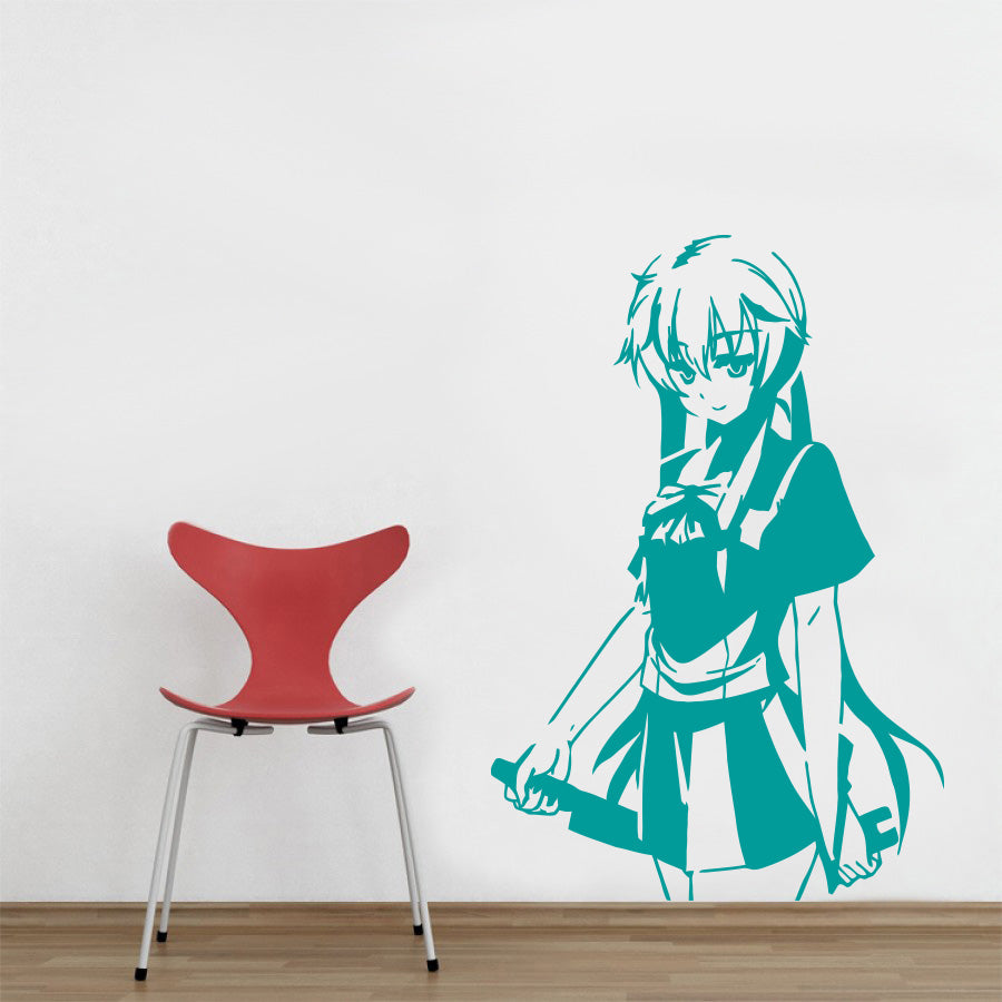 Manga Wall Sticker Autocollant Décalque Stencil Silhouette ST130