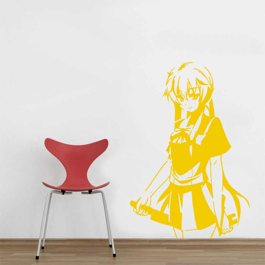 Manga Wall Sticker Autocollant Décalque Stencil Silhouette ST130