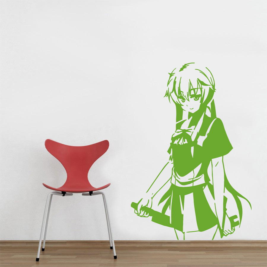 Manga Wall Sticker Autocollant Décalque Stencil Silhouette ST130
