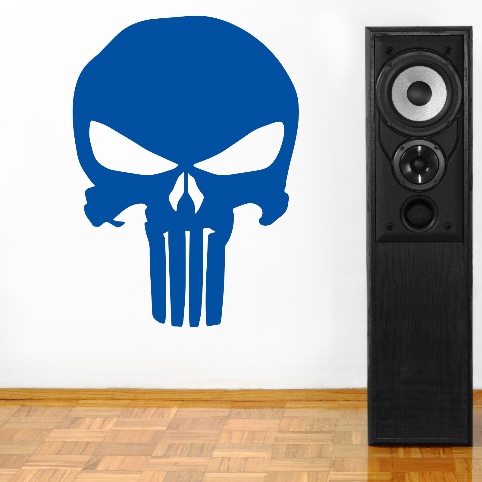 Skull Wall Sticker Autocollant Décalque Stencil Silhouette ST139