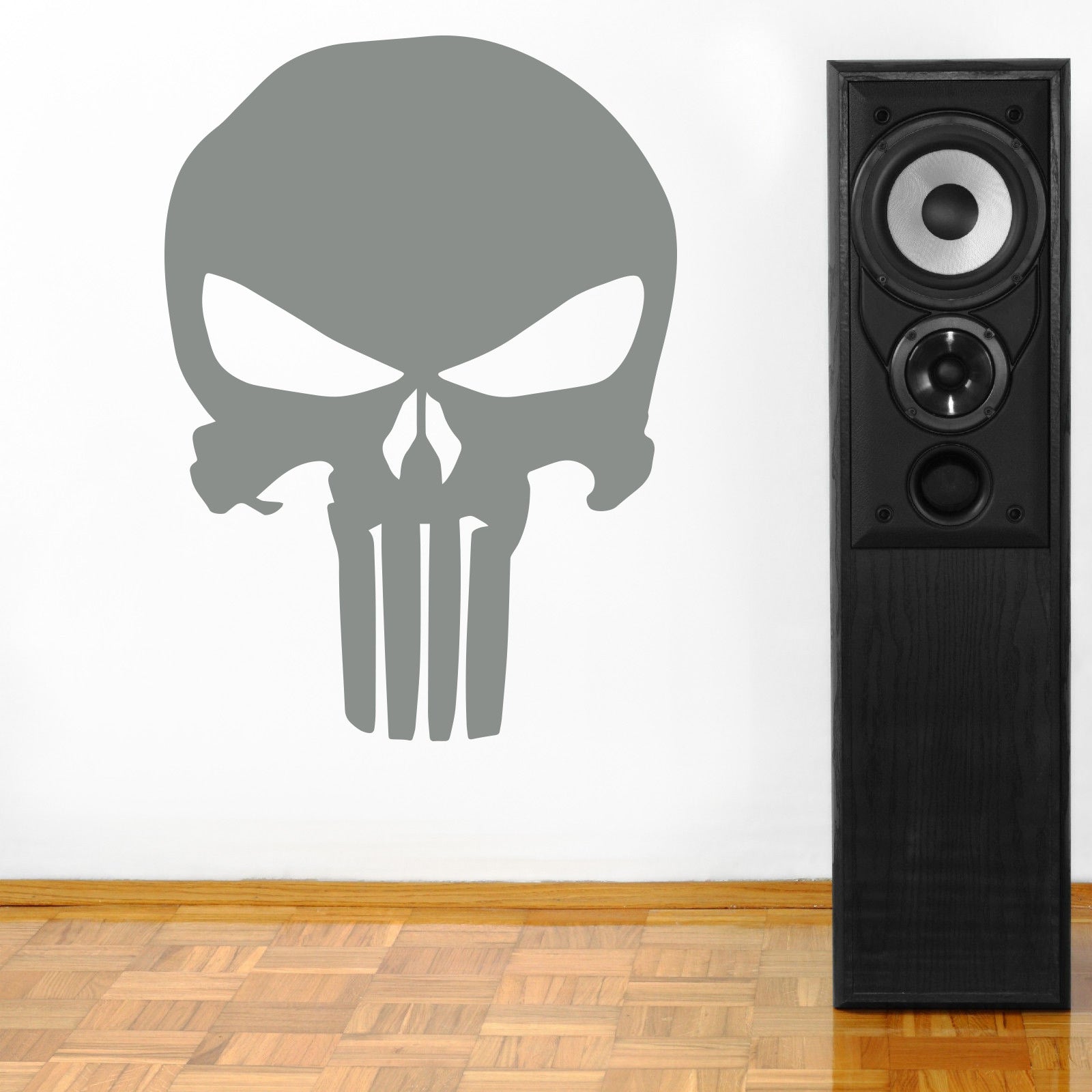 Skull Wall Sticker Autocollant Décalque Stencil Silhouette ST139