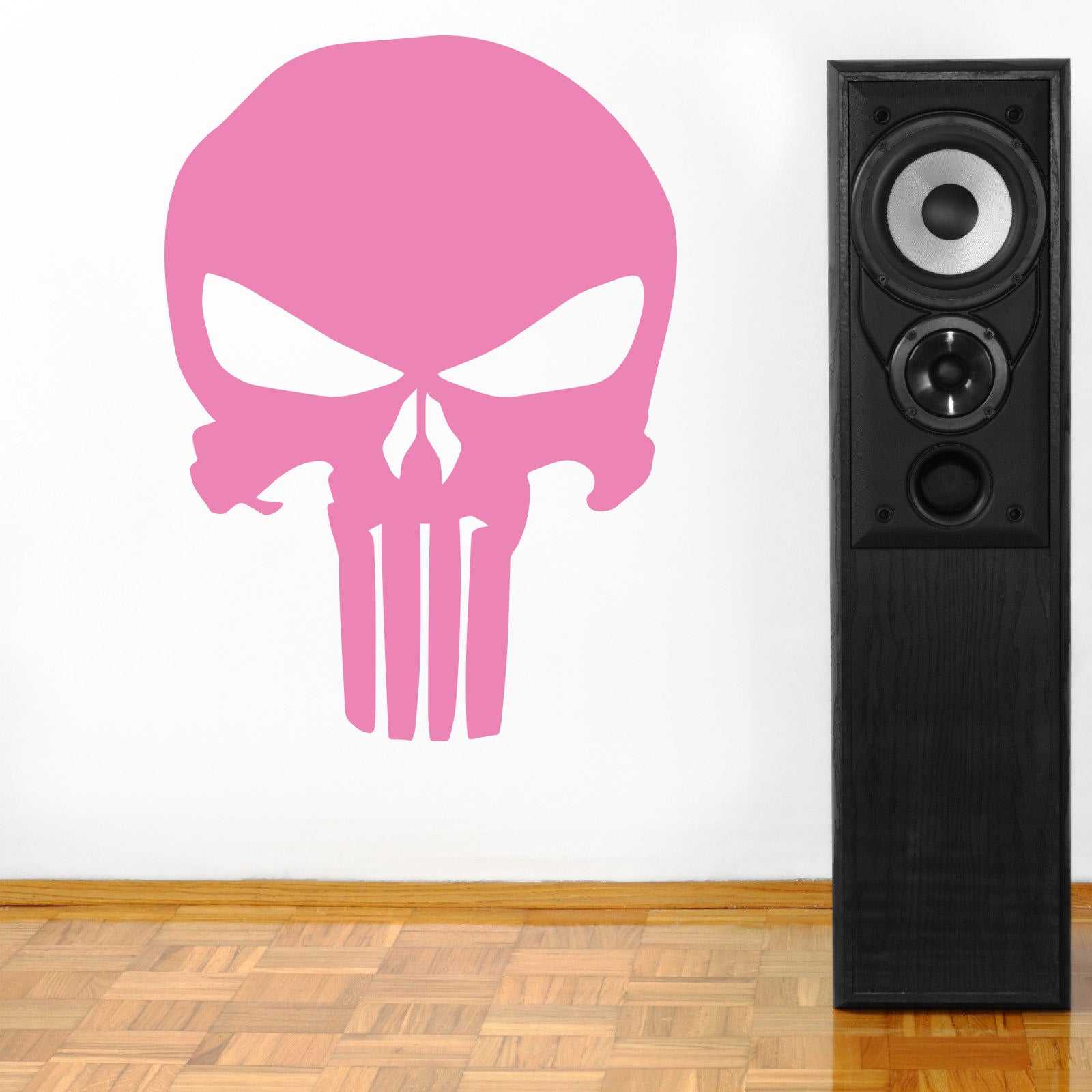 Skull Wall Sticker Autocollant Décalque Stencil Silhouette ST139