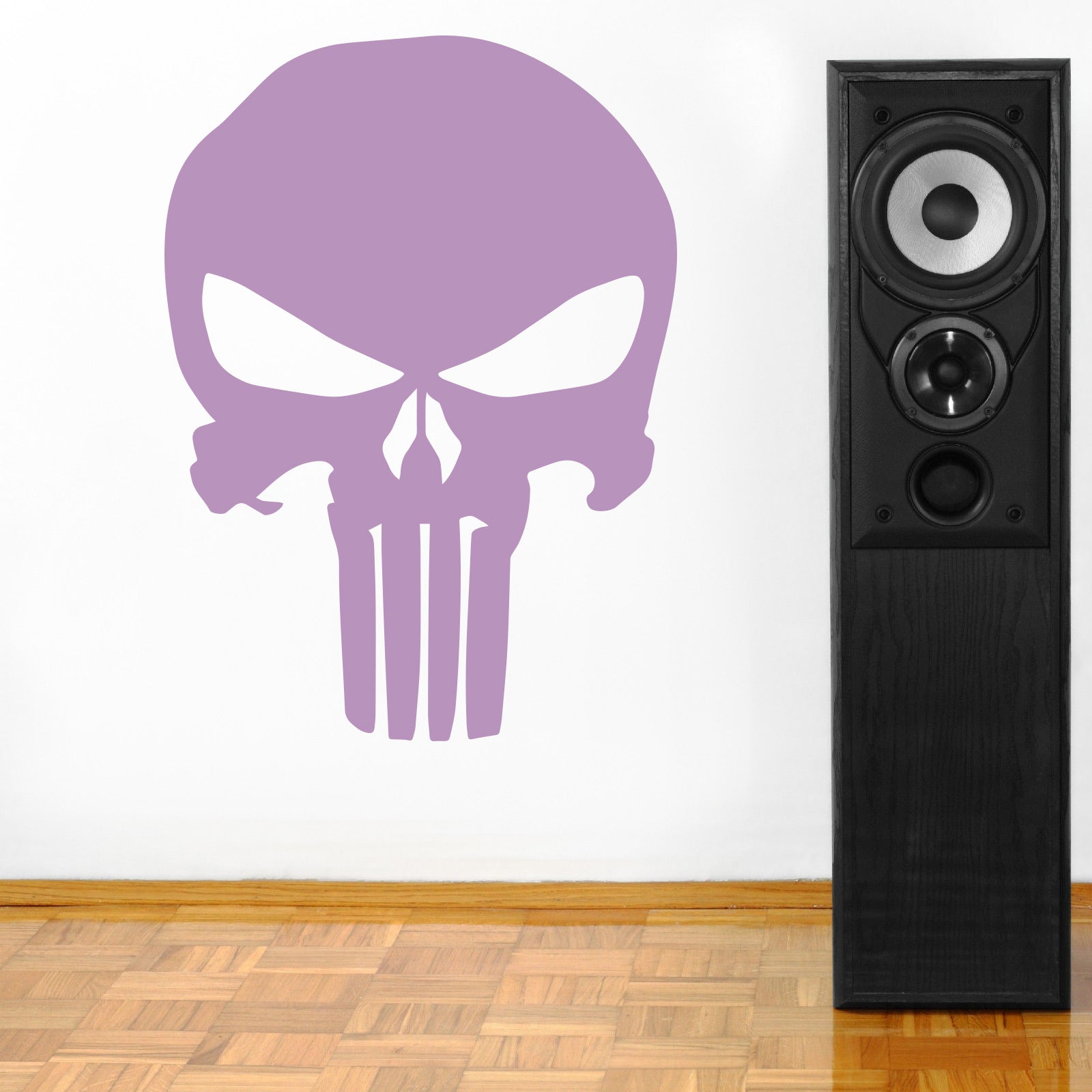 Skull Wall Sticker Autocollant Décalque Stencil Silhouette ST139