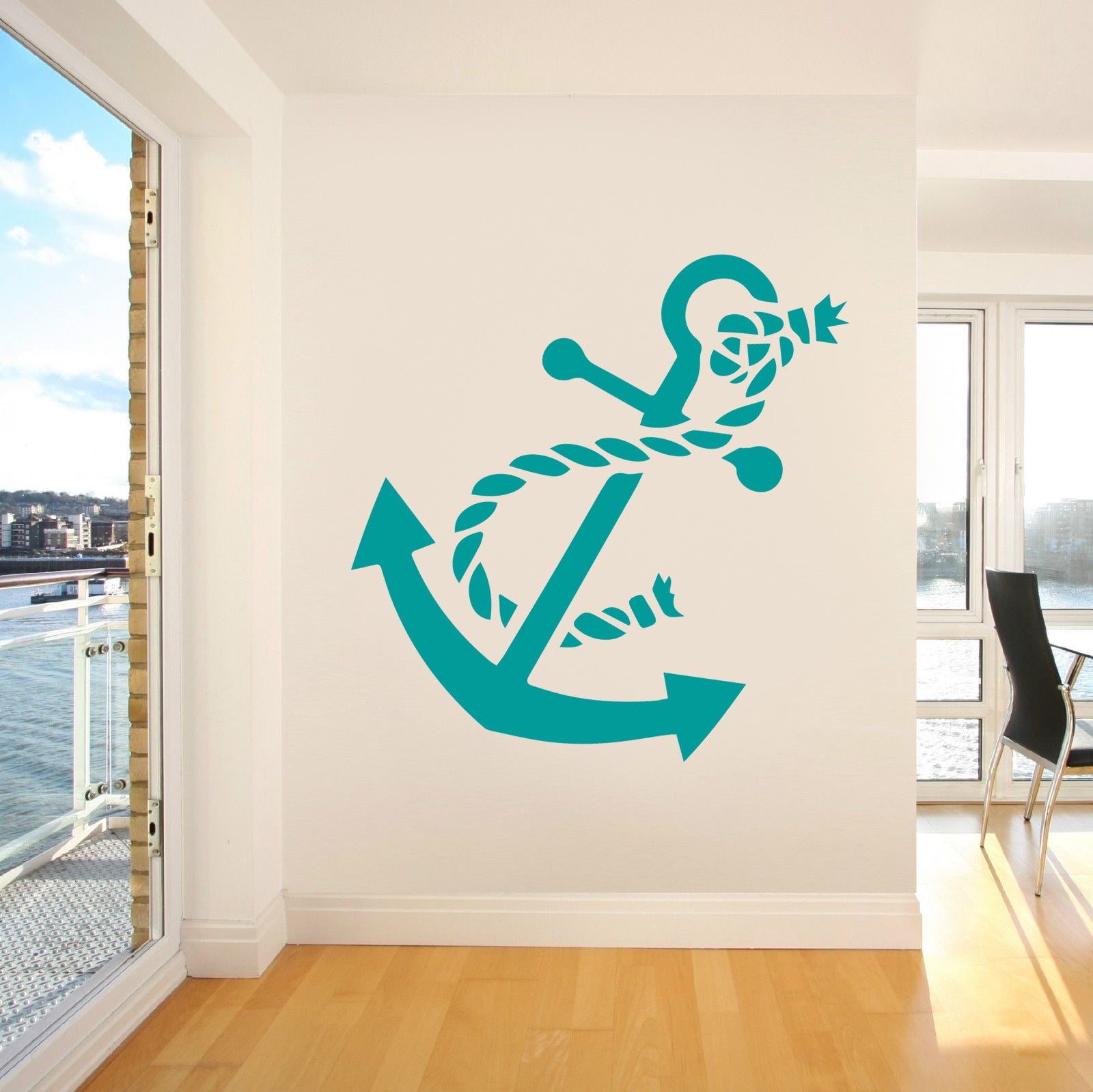 ANCHOR Sailing Boat Wall Sticker Decal Stencil Silhouette ST144