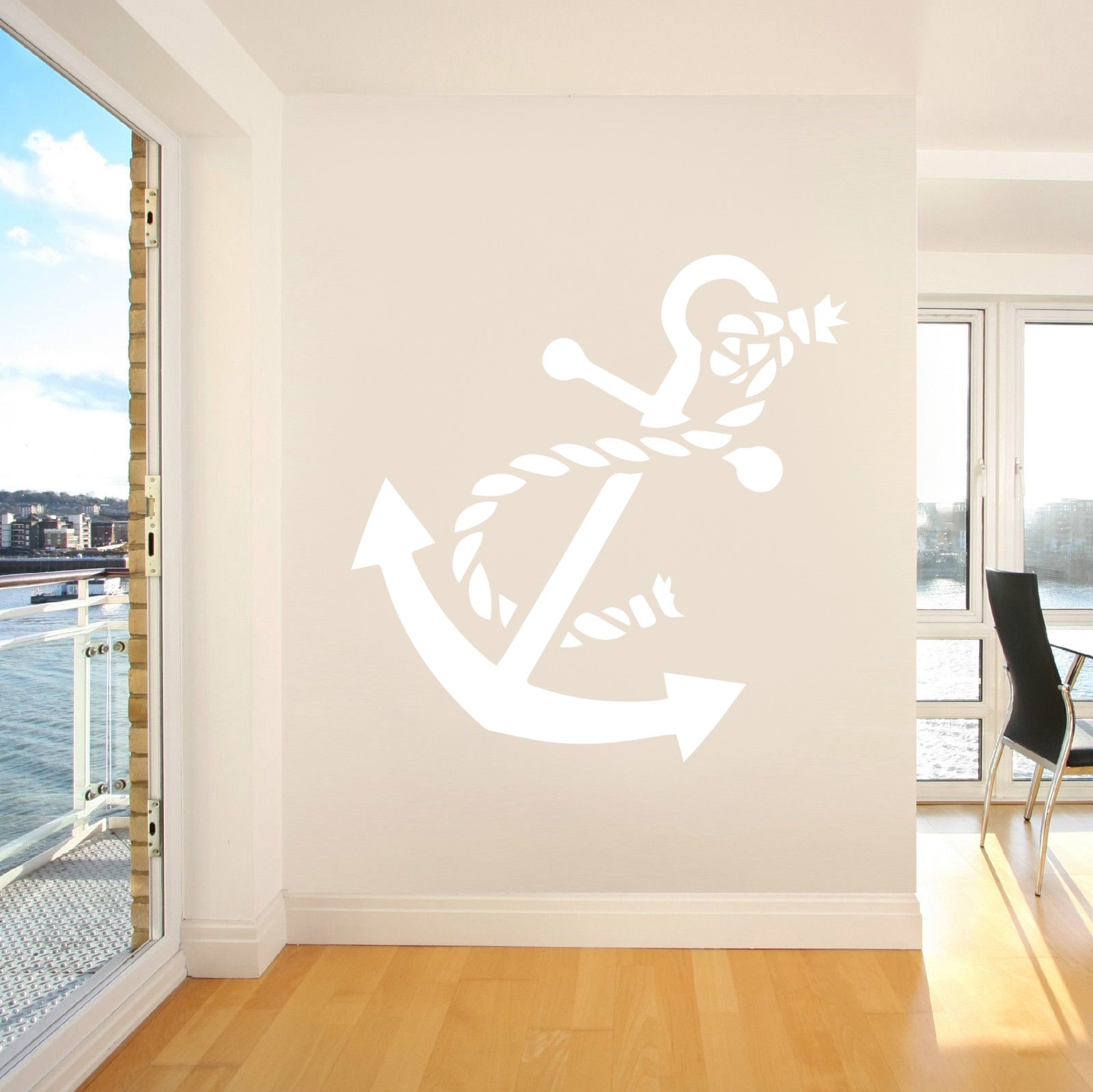 ANCHOR Sailing Boat Wall Sticker Decal Stencil Silhouette ST144