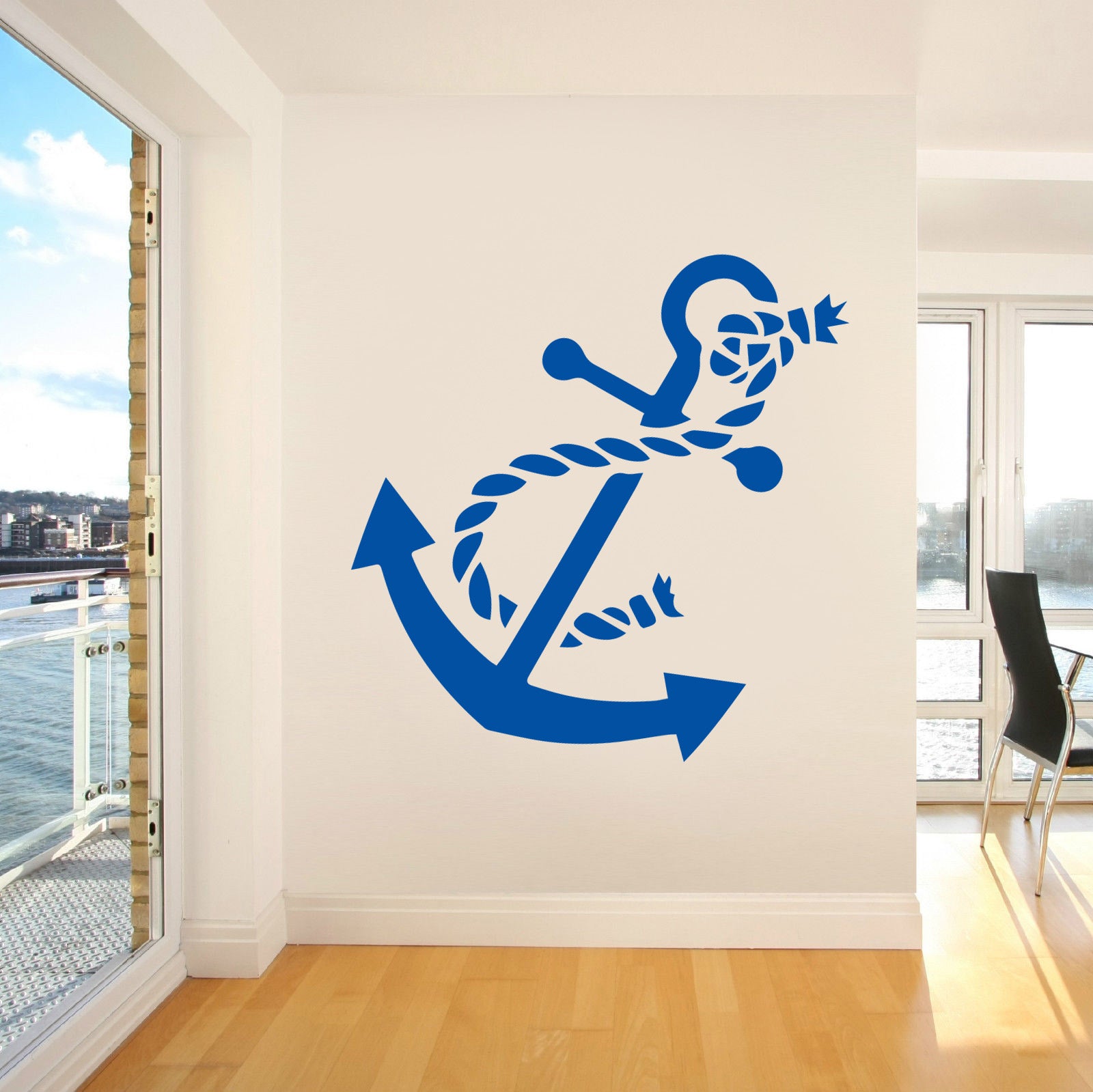 ANCHOR Sailing Boat Wall Sticker Decal Stencil Silhouette ST144