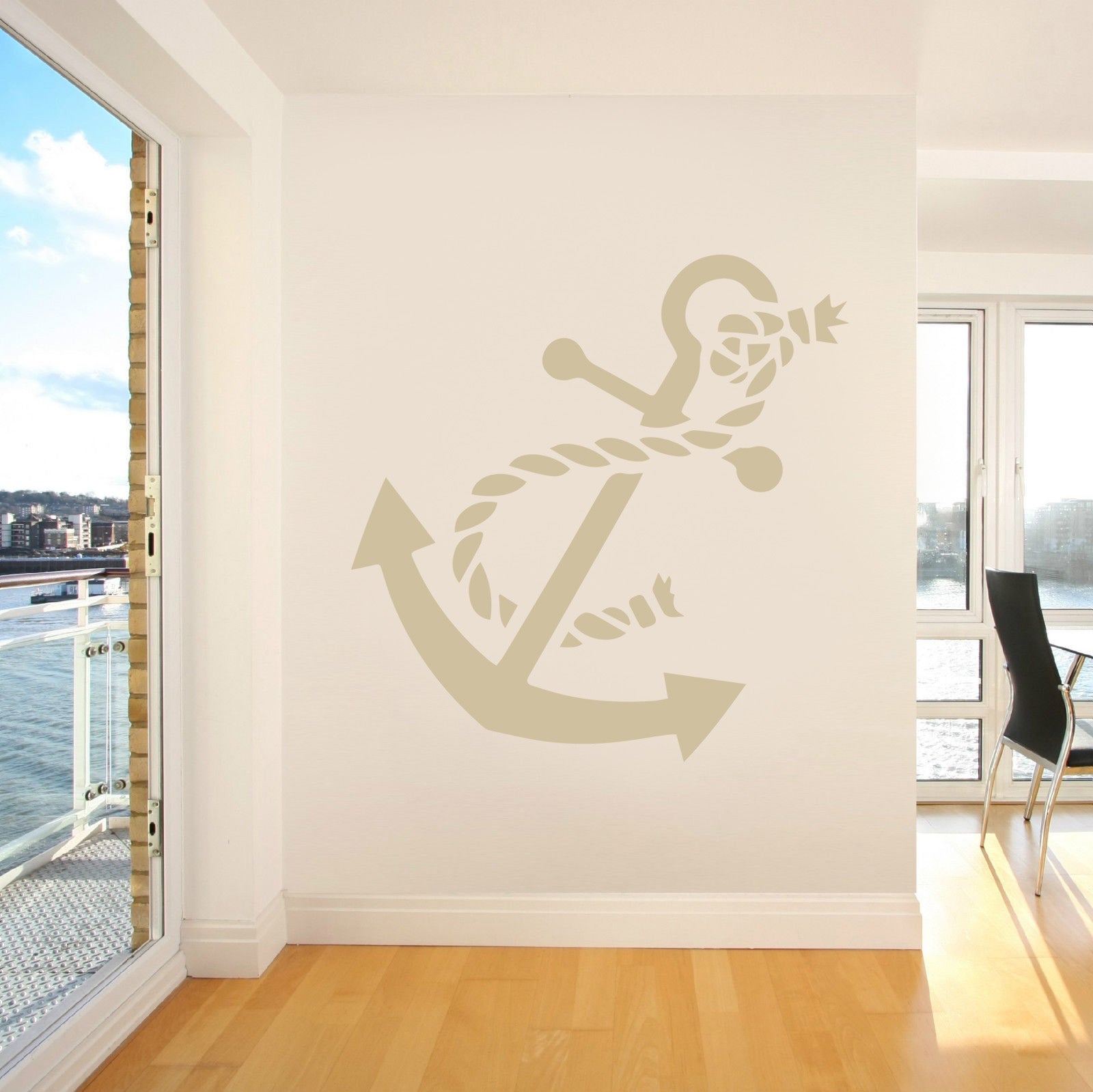 ANCHOR Sailing Boat Wall Sticker Decal Stencil Silhouette ST144