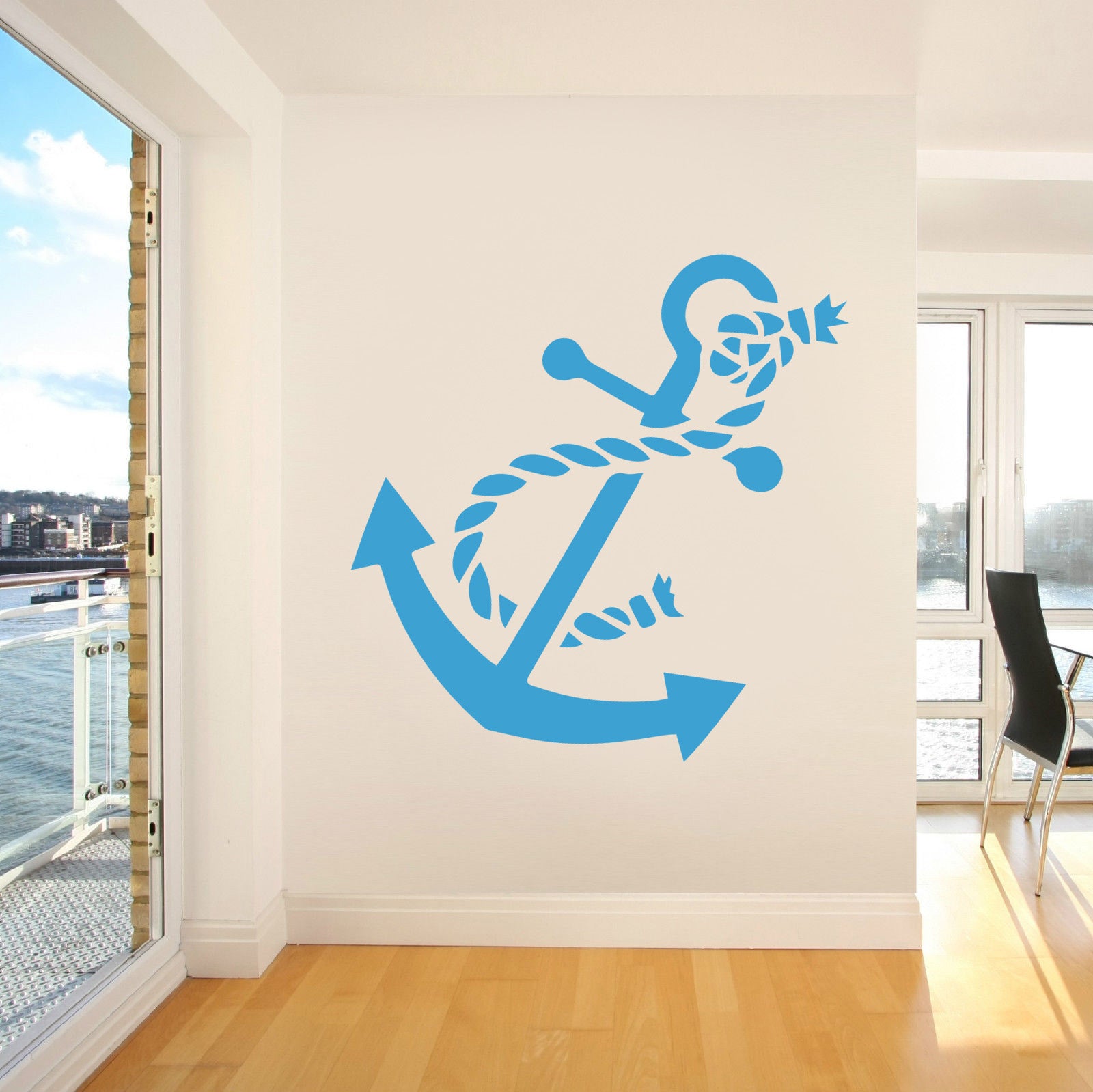 ANCHOR Sailing Boat Wall Sticker Decal Stencil Silhouette ST144