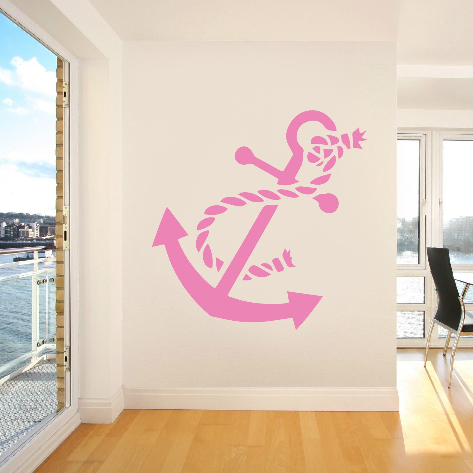 ANCHOR Sailing Boat Wall Sticker Decal Stencil Silhouette ST144