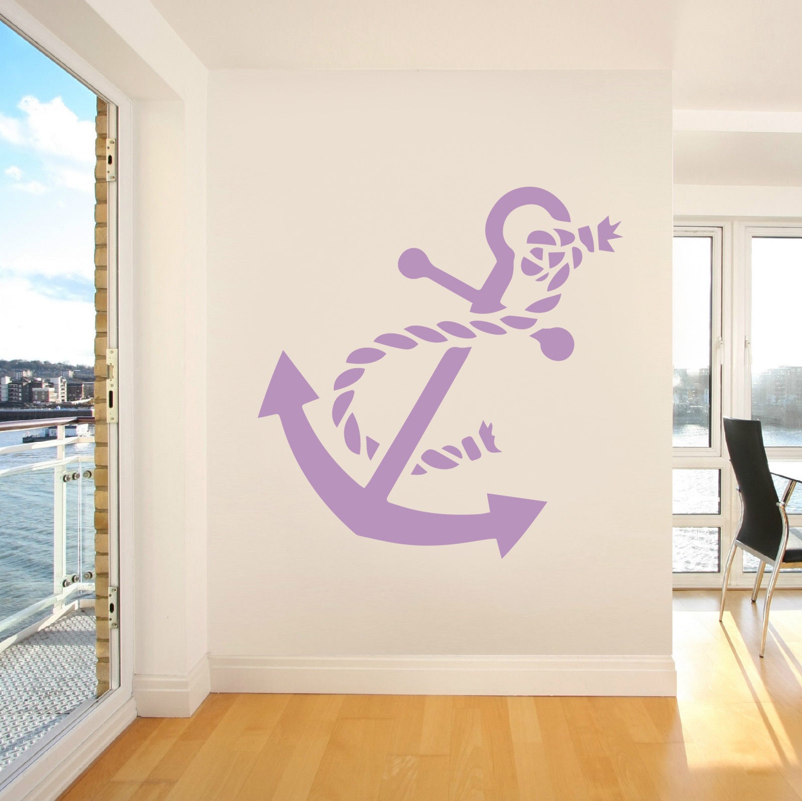 ANCHOR Sailing Boat Wall Sticker Decal Stencil Silhouette ST144