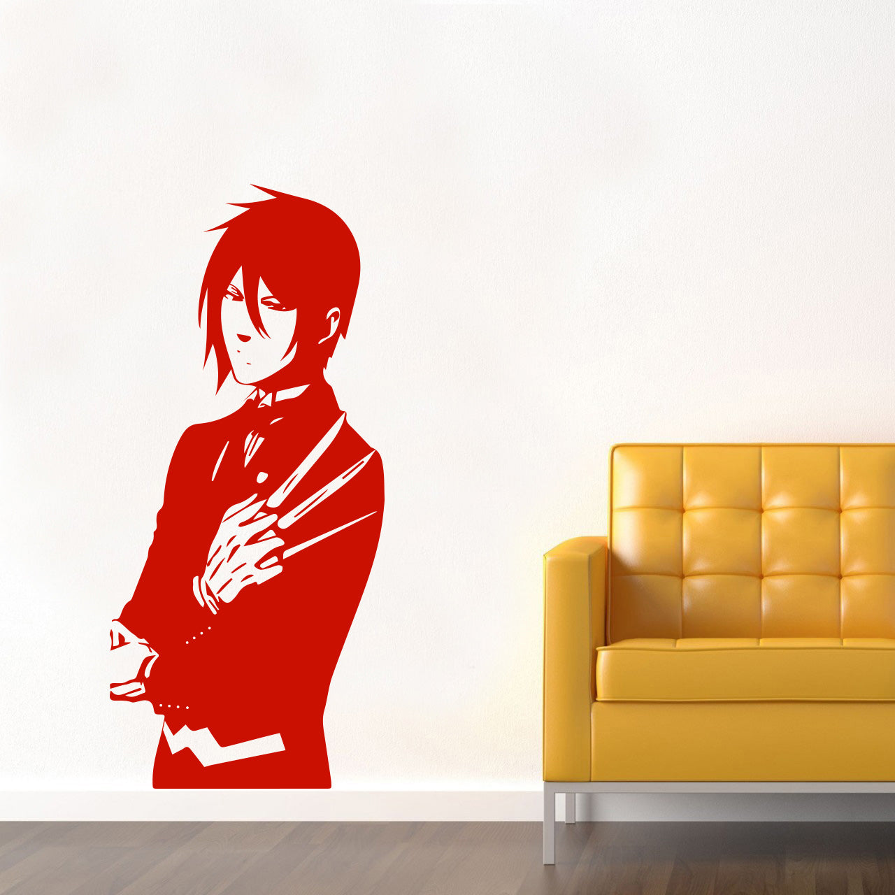 Manga Wall Sticker Autocollant Décalque Stencil Silhouette ST146