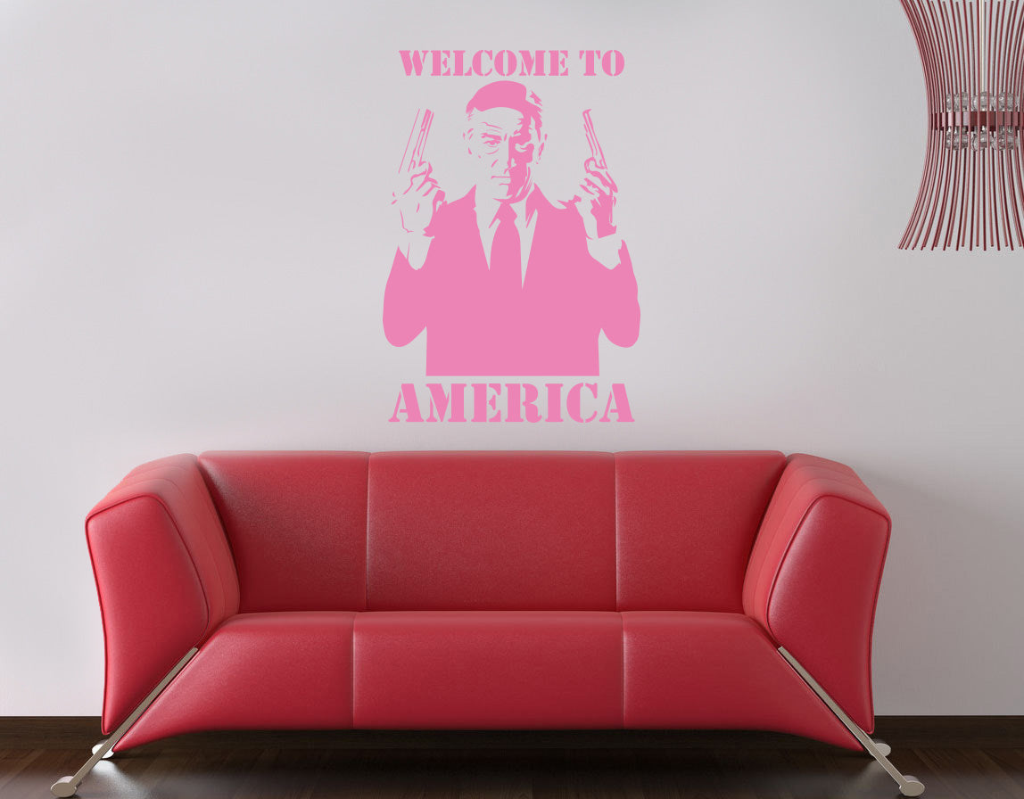 Film personnage sticker mural autocollant pochoir Silhouette ST147