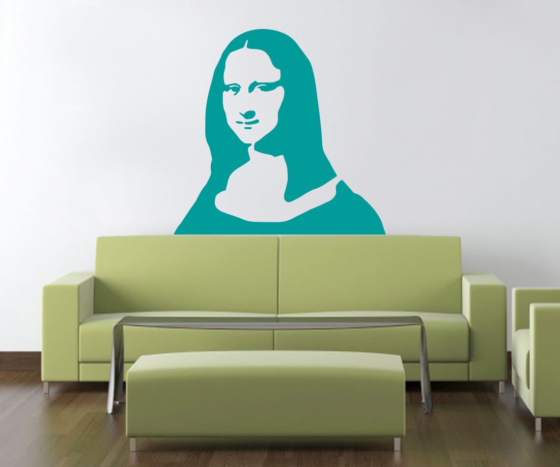 Portrait Painting Wall Sticker Decal Stencil Silhouette ST153