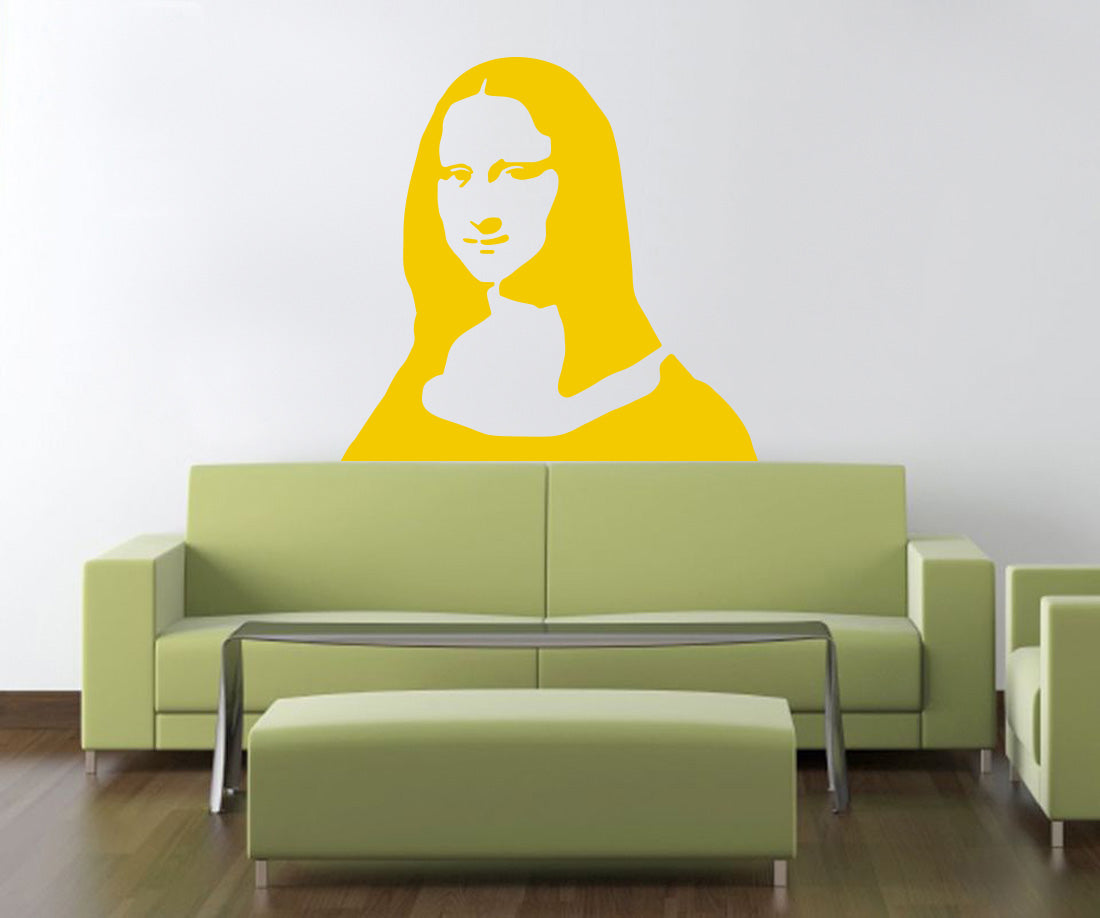 Portrait Painting Wall Sticker Decal Stencil Silhouette ST153