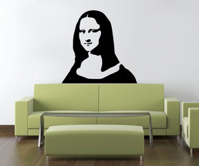 Portrait Painting Wall Sticker Decal Stencil Silhouette ST153