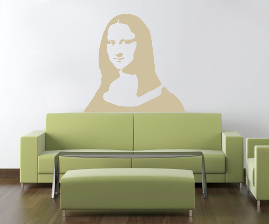 Portrait Painting Wall Sticker Decal Stencil Silhouette ST153