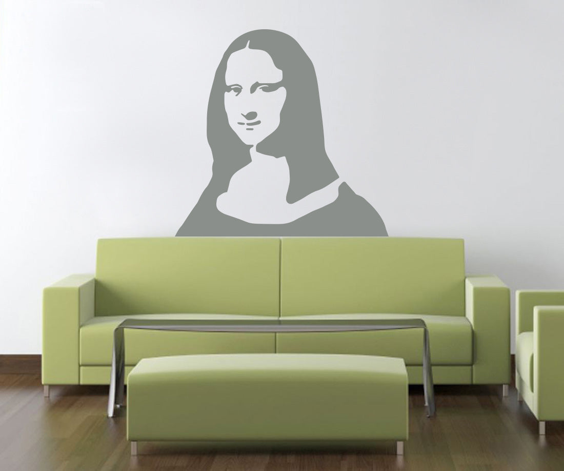 Portrait Painting Wall Sticker Decal Stencil Silhouette ST153