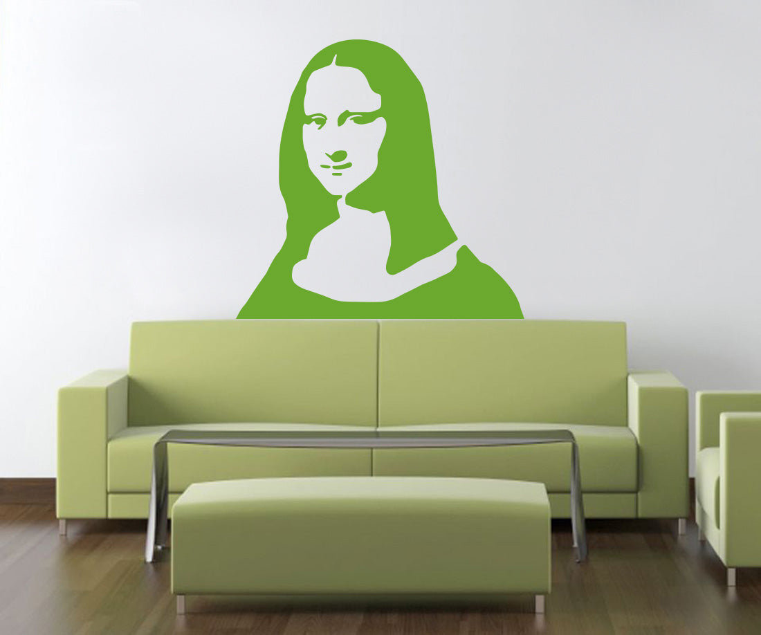 Portrait Painting Wall Sticker Decal Stencil Silhouette ST153