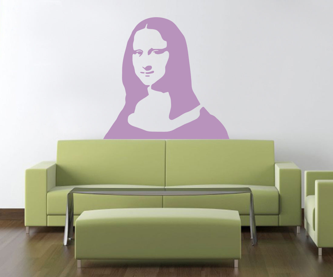 Portrait Painting Wall Sticker Decal Stencil Silhouette ST153