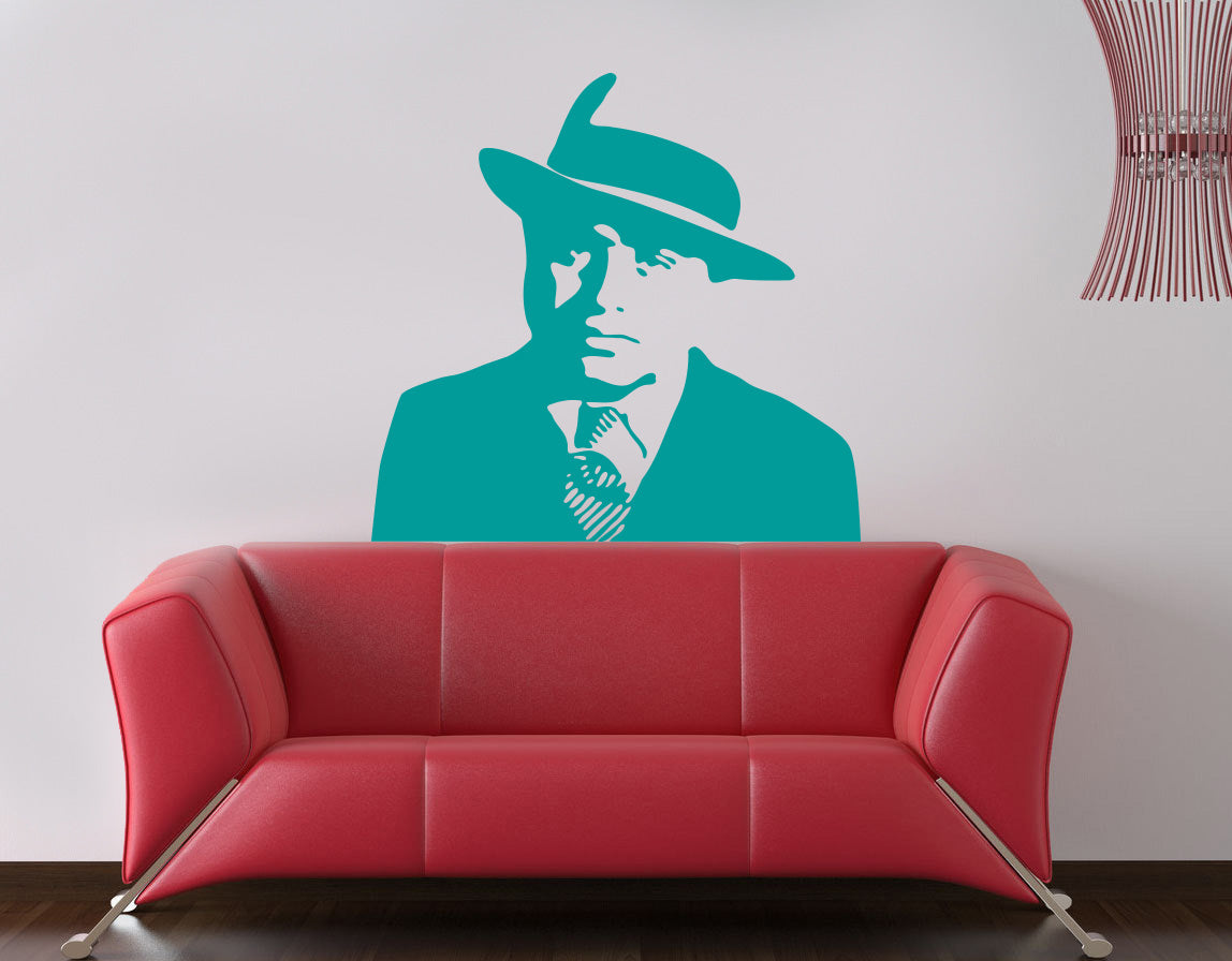 Film personnage sticker mural autocollant pochoir Silhouette ST154