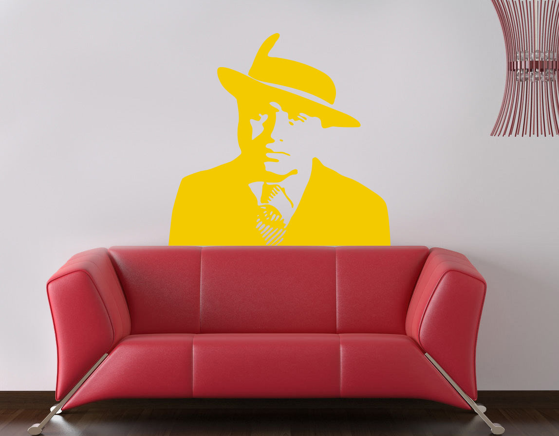Film personnage sticker mural autocollant pochoir Silhouette ST154