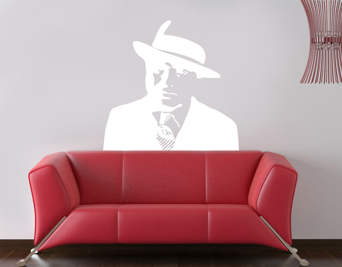 Film personnage sticker mural autocollant pochoir Silhouette ST154