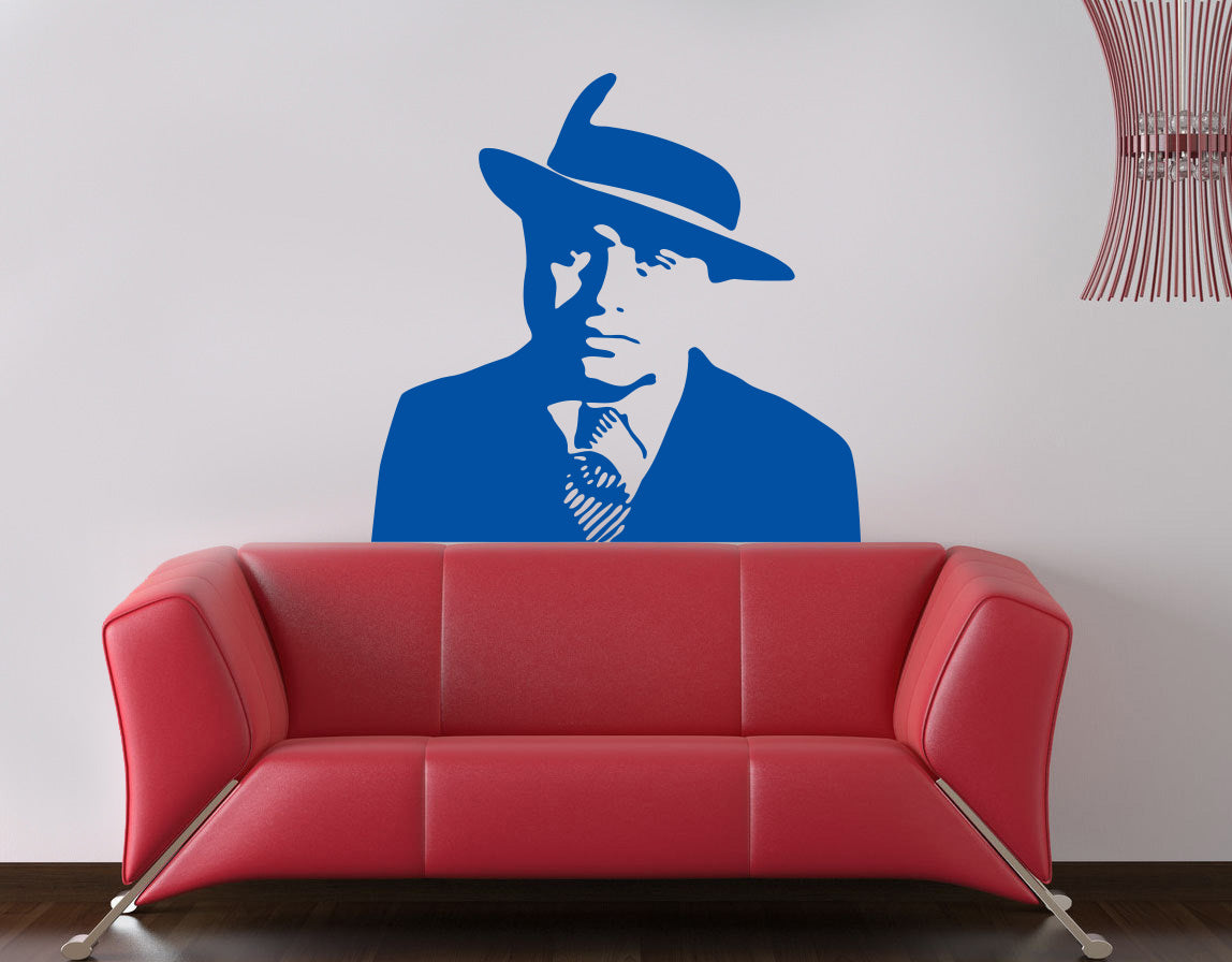 Film personnage sticker mural autocollant pochoir Silhouette ST154