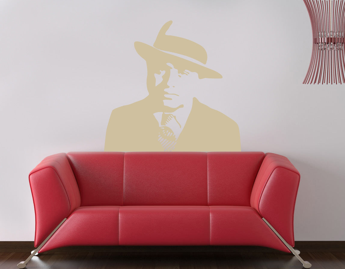 Film personnage sticker mural autocollant pochoir Silhouette ST154