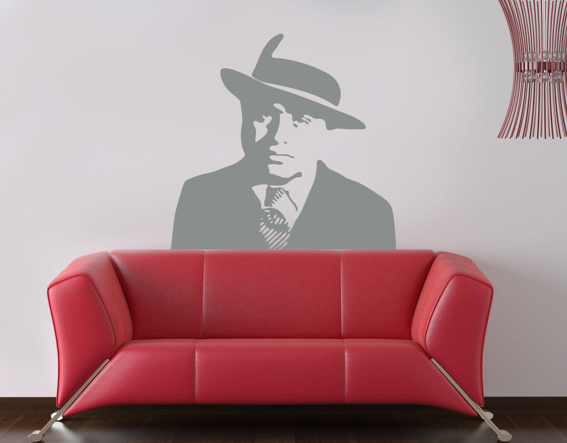 Film personnage sticker mural autocollant pochoir Silhouette ST154