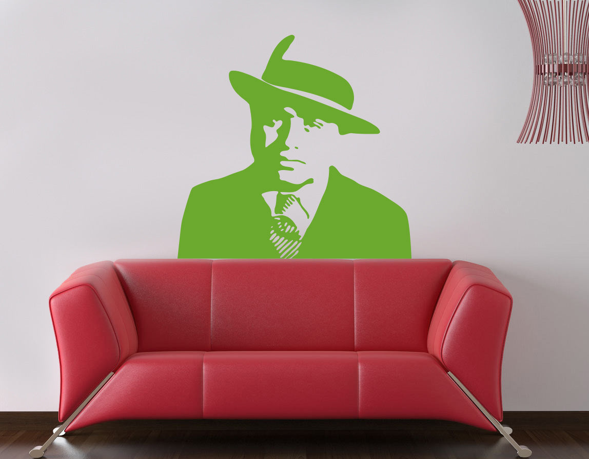Film personnage sticker mural autocollant pochoir Silhouette ST154