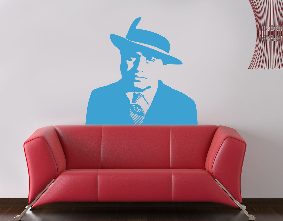 Film personnage sticker mural autocollant pochoir Silhouette ST154