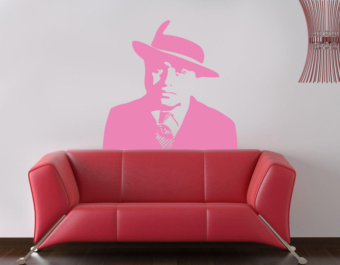 Film personnage sticker mural autocollant pochoir Silhouette ST154