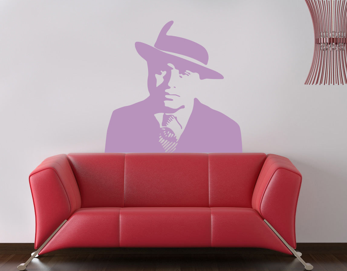 Film personnage sticker mural autocollant pochoir Silhouette ST154