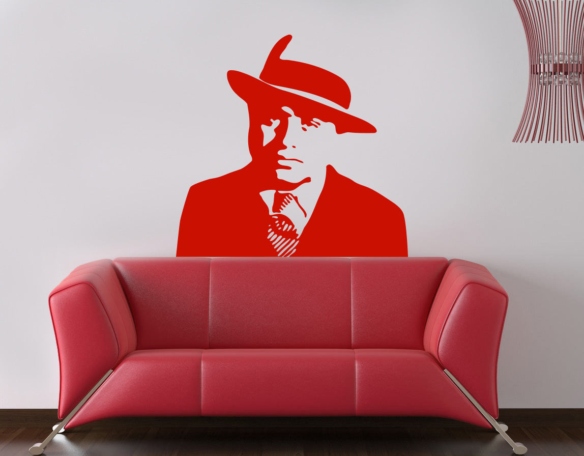 Film personnage sticker mural autocollant pochoir Silhouette ST154